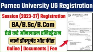 Purnea University Ba Registration 2023-24