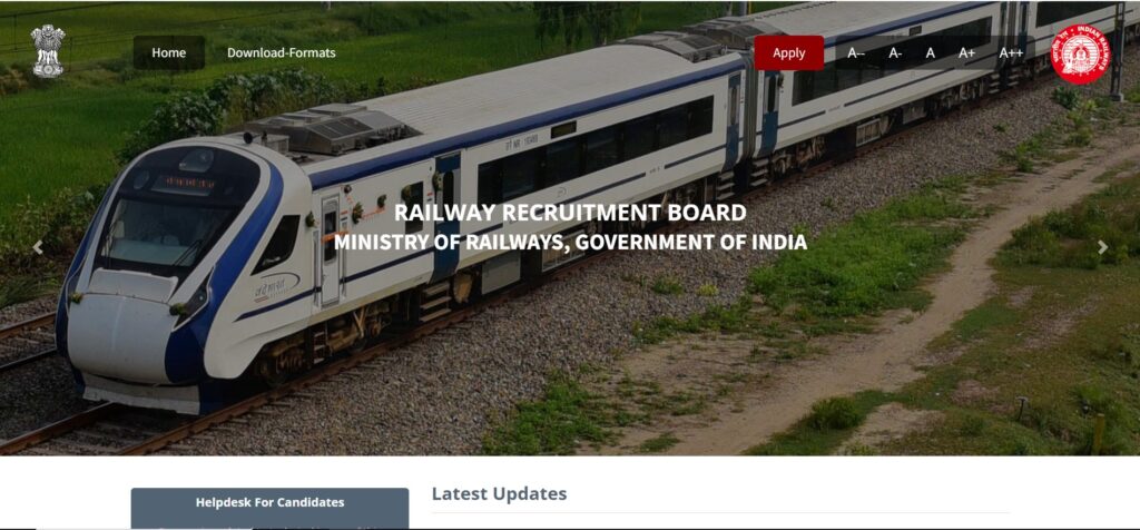 RRB Railway JE Online Bharti 2024