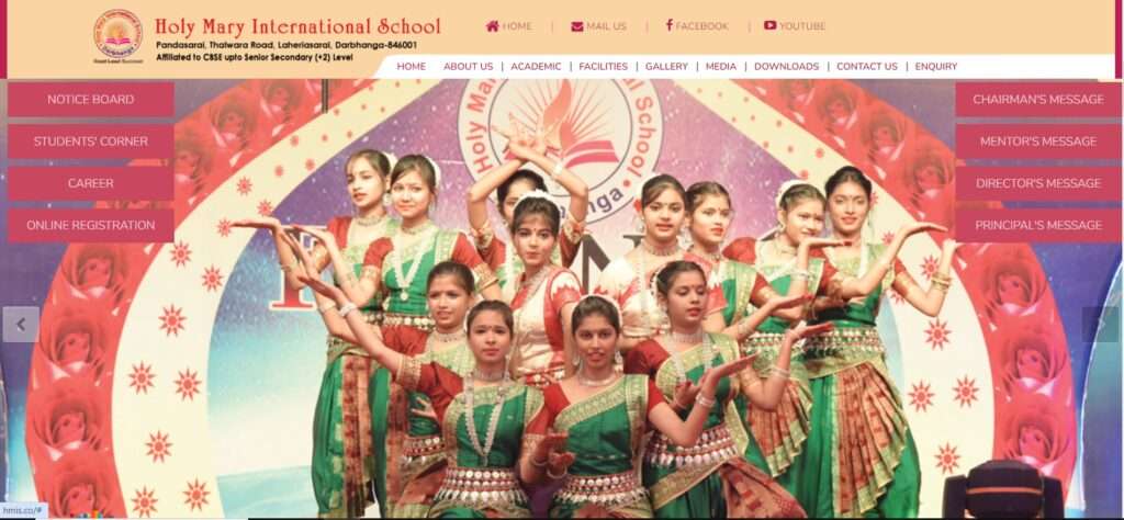 Bihar Darbhanga Holy mary international school Teacher Recruitment 2024