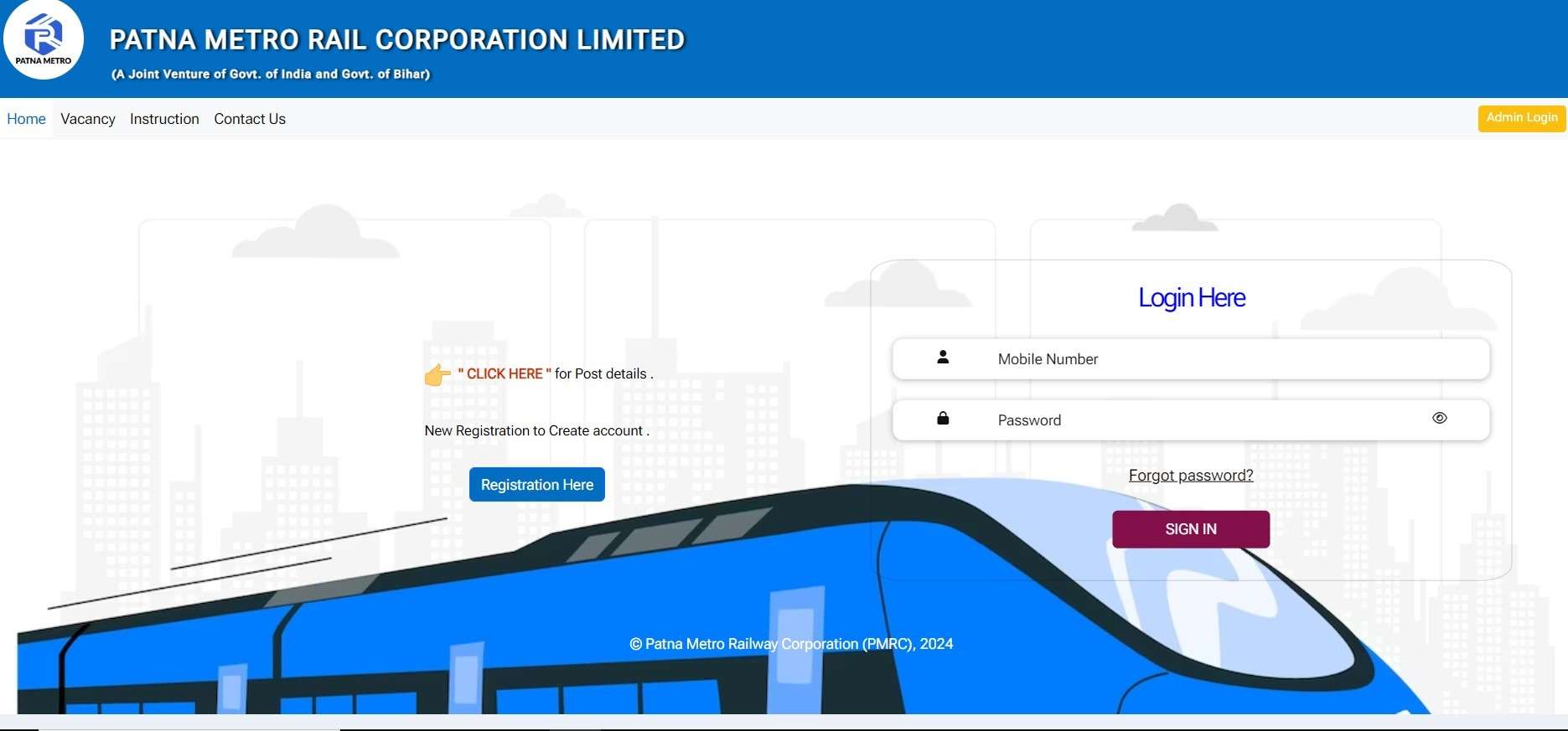 Patna Metro Vacancy 2024