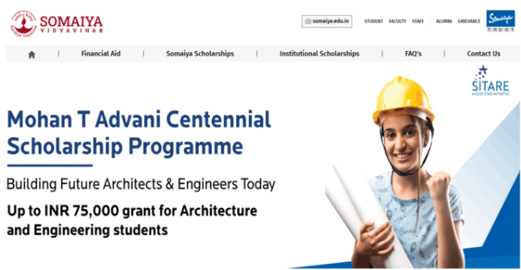 Mohan T Advani Centennial Scholarship Programme 2024