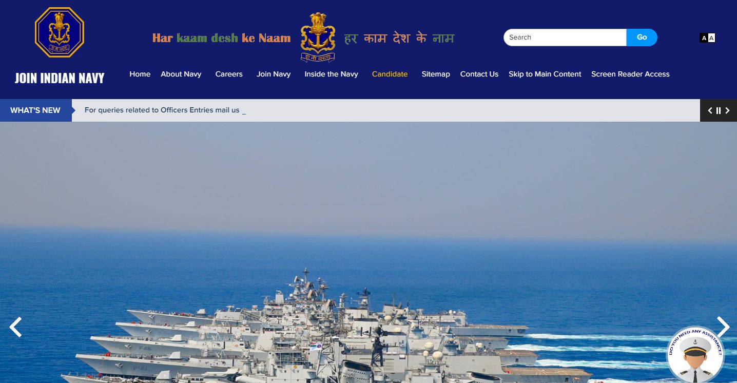 Indian Navy Officer Recruitment